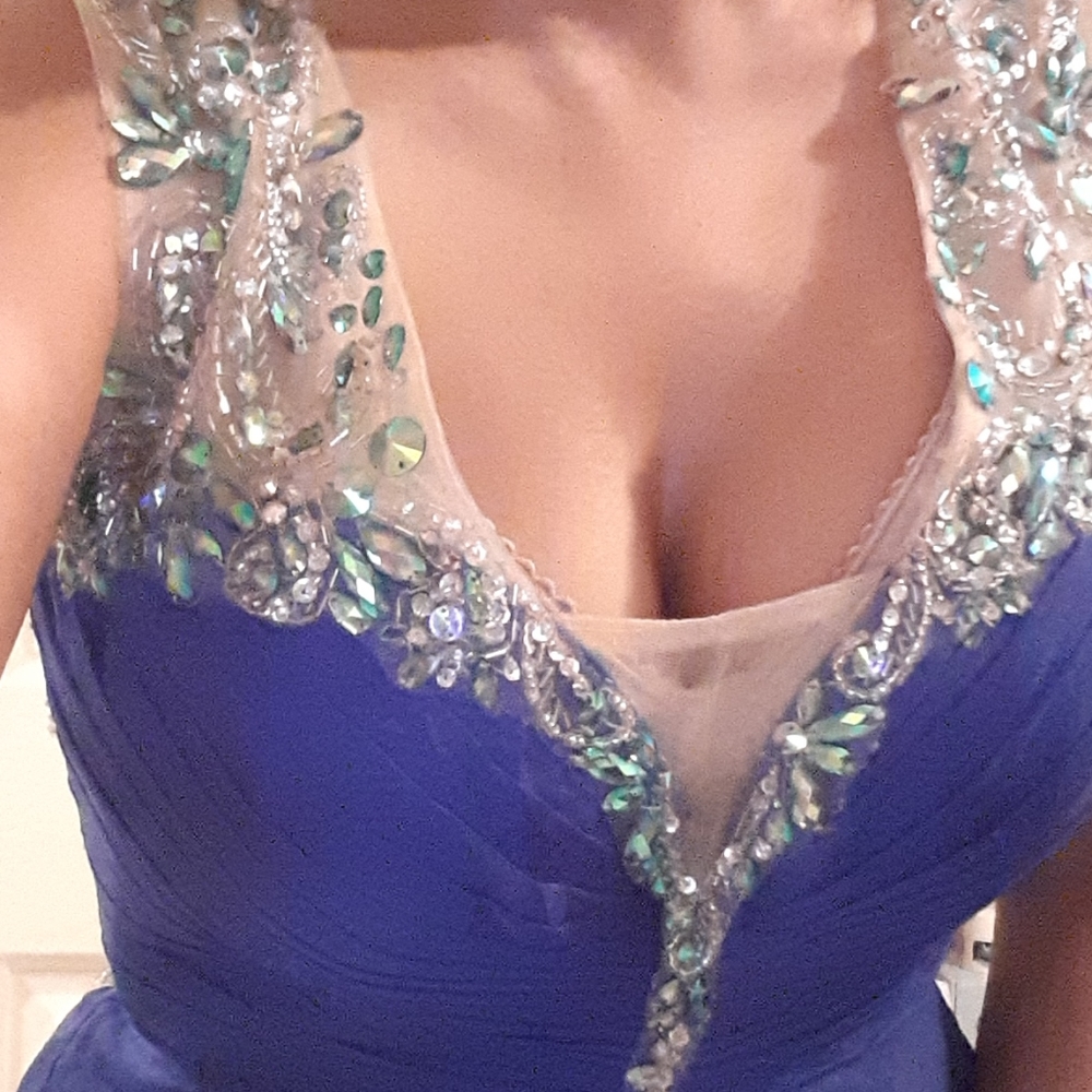 Brand new blue brides made/prom dress
